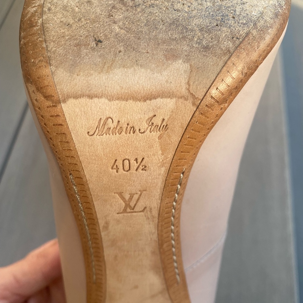 Louis Vuitton silver tip shoes